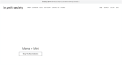 Desktop Screenshot of lepetitsociety.com